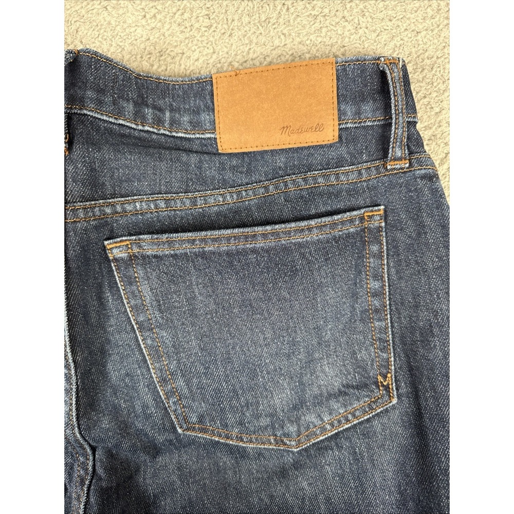 Madewell Jeans Men's 32x30 (34x30) Blue 1991 Straight Dark Wash Stretch Preppy - Picture 9 of 11